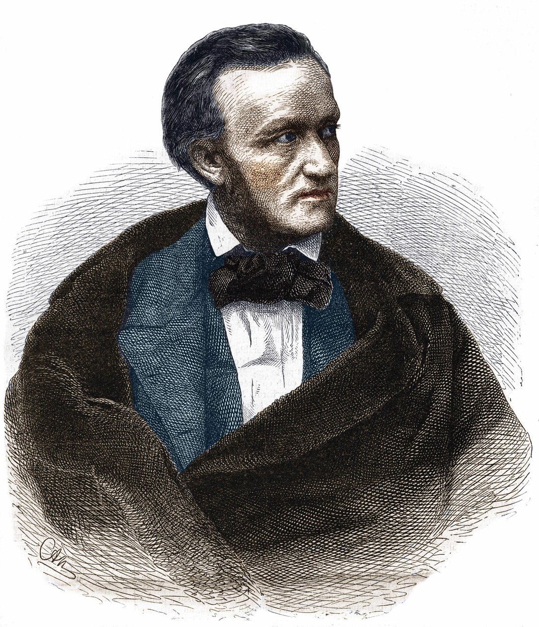 Portræt af Richard Wagner (1813 - 1883). af Unknown artist