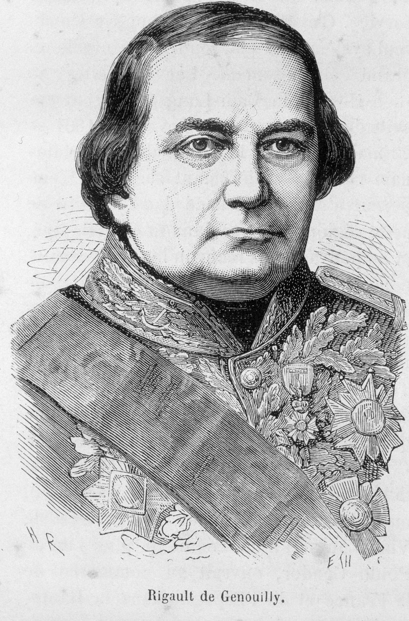 Portræt af Rigault de Genouilly af Unknown artist