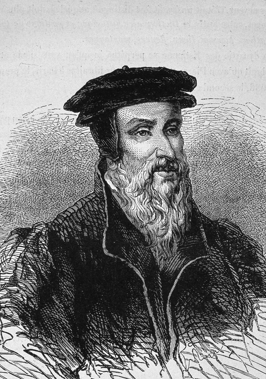 Portræt af Robert Estienne (1503 - 1559), fransk bogtrykker. af Unknown artist