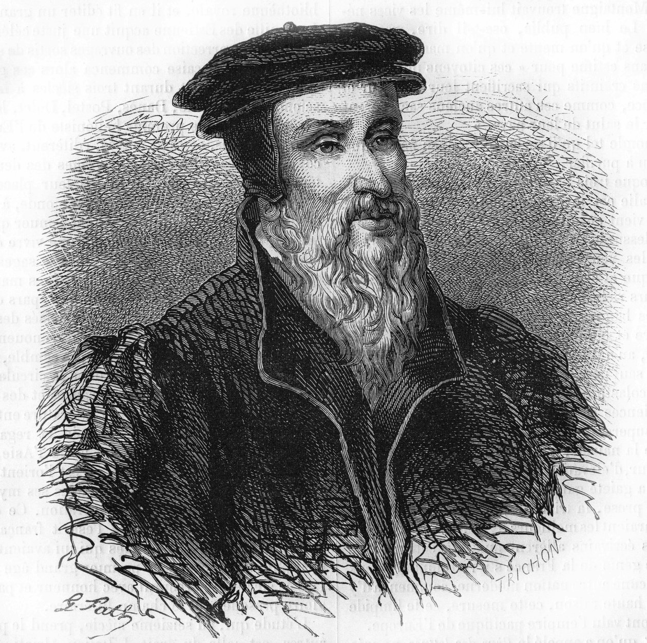 Portræt af Robert I Estienne (1498 - 1559) humanist, forlægger og trykker. af Unknown artist