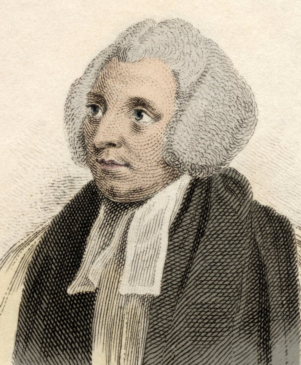 Portræt af Robert Lowth (1710-1787), engelsk eveque, lingvist og professor i poesi ved Oxford University. Indgravering af det 19. århundrede. af Unknown artist