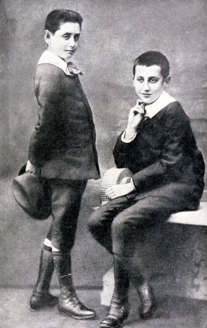 Portræt af Robert og Marcel Proust, n.d. v. 1885. af Unknown artist