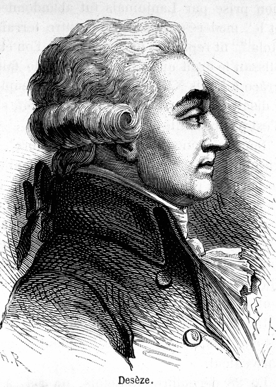 Portræt af Romain Deseze eller De Seze (1748-1828), advokat for Ludvig XVI under hans retssag. af Unknown artist