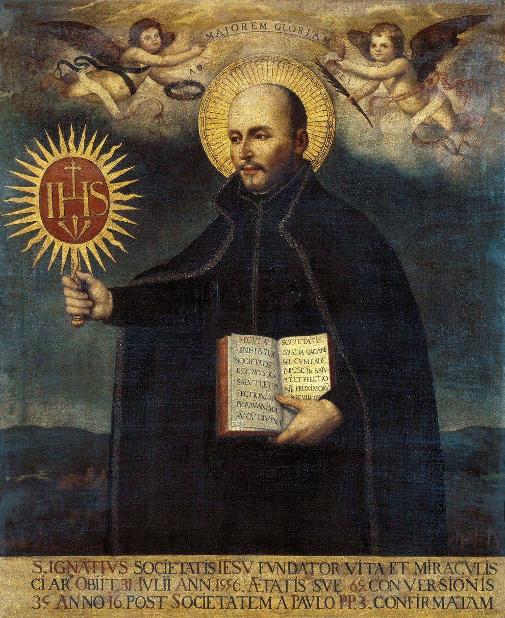 Portræt af Saint Ignace de Loyola (1491-1556) af Unknown artist