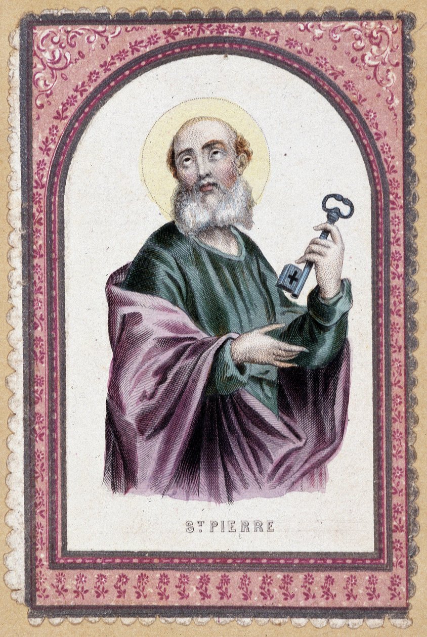 Portræt af Sankt Peter i nøglen - 1800-tallet af Unknown artist