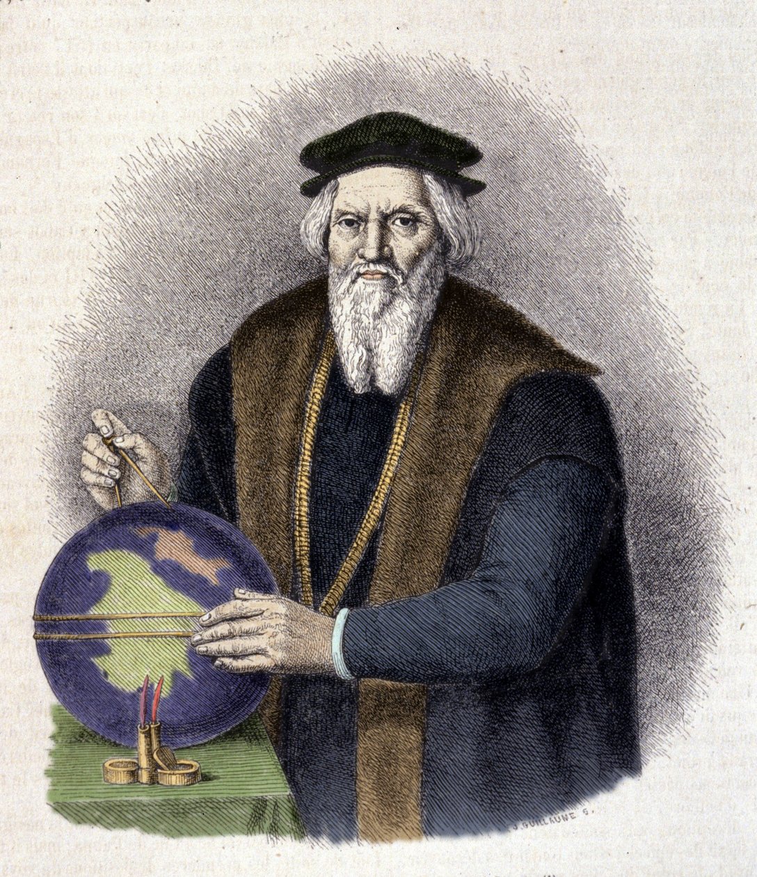 Portræt af Sebastien Cabot (1476-1557), italiensk navigatør. (Sebastiano Caboto). af Unknown artist