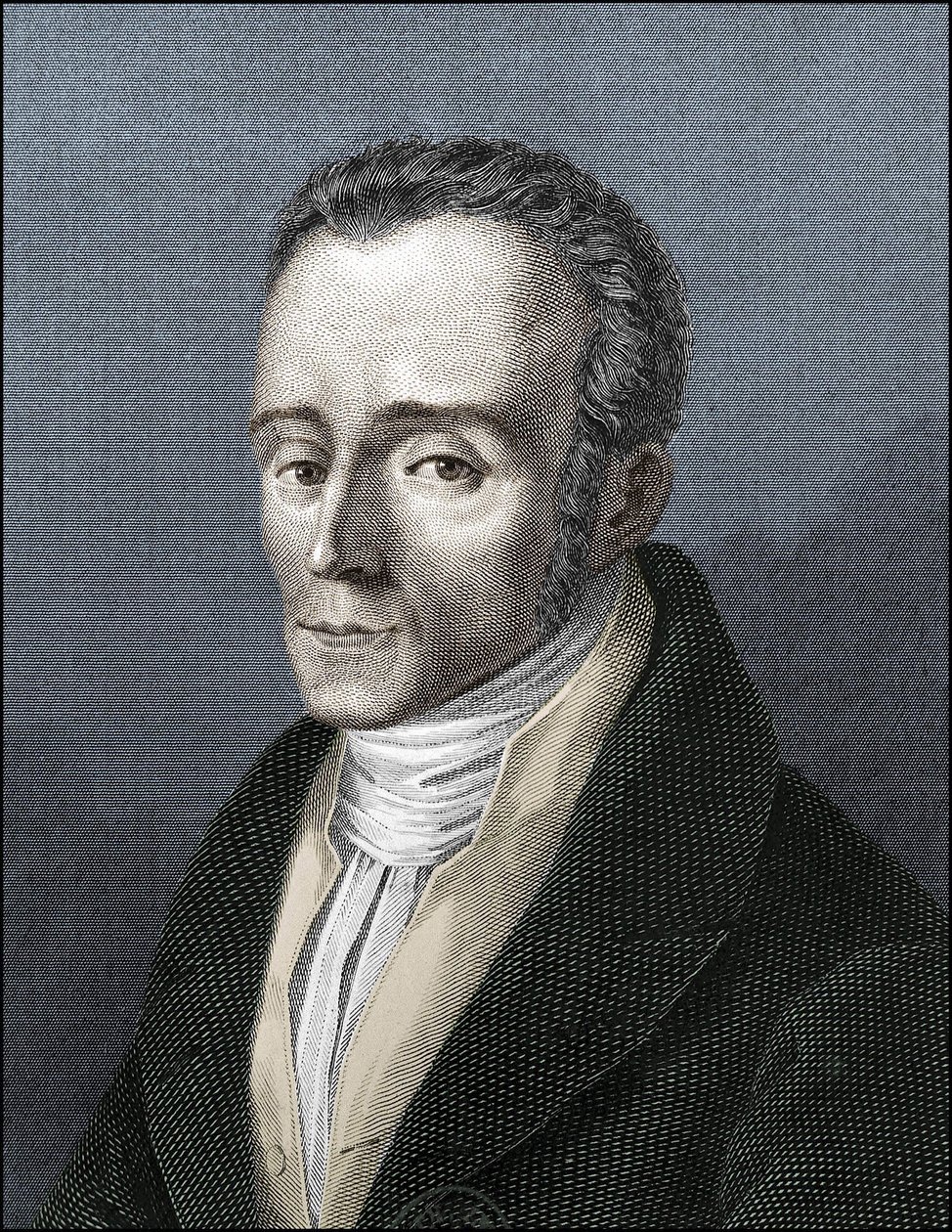 Portræt af Silvio Pellico, italiensk forfatter (1789-1854) af Unknown artist