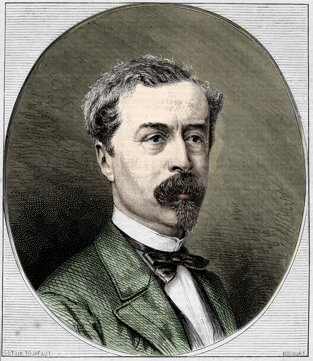 Portræt af Sir Richard Wallace (1818-1890), engelsk filantrop og kunstsamler. Stik fra 1872. af Unknown artist