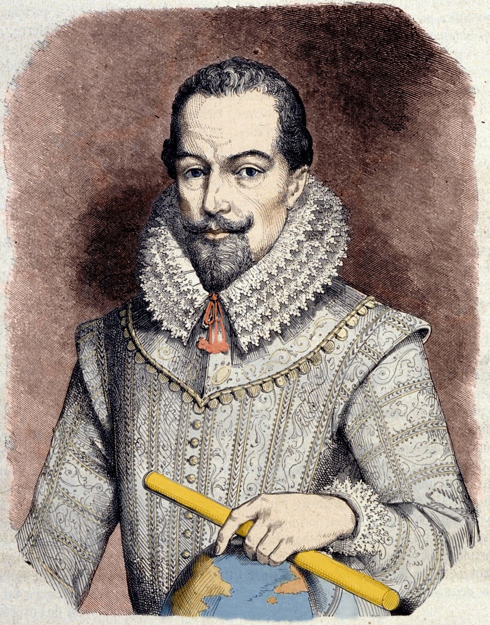 Portræt af Sir Walter Raleigh (1552-1618), engelsk hofmand, navigatør og forfatter. af Unknown artist