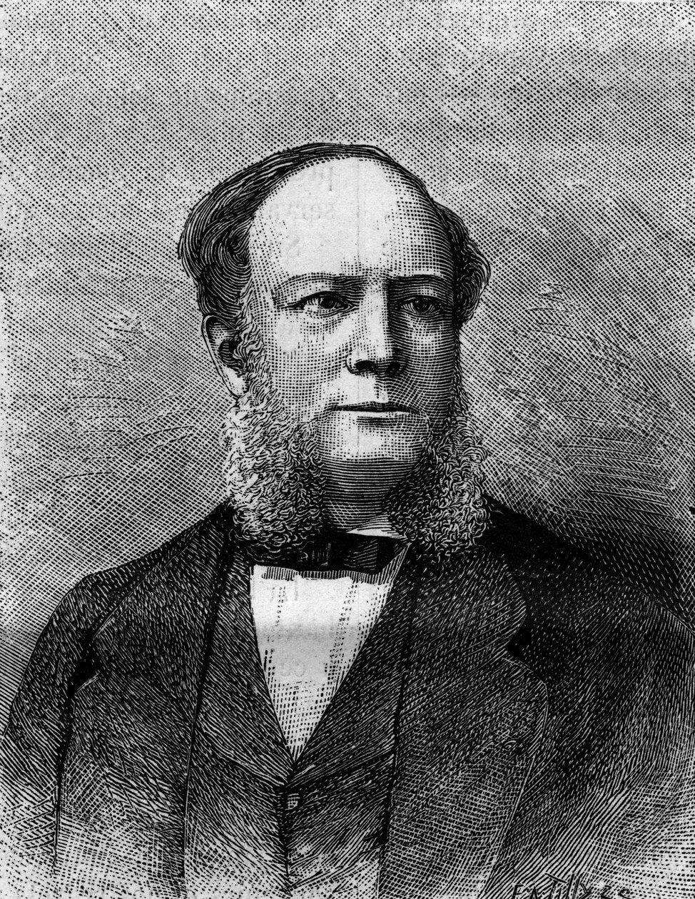 Portræt af Sir William Siemens (Carl Wilhelm) (1823-1883), engelsk ingeniør og opfinder, skaber af processer til fremstilling af stål. Gravering i "" natur. Revue des sciences et de ses applications aux arts et à l