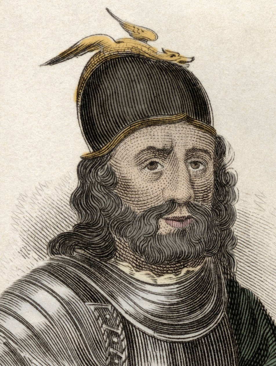 Portræt af Sir William Wallace (Braveheart) (ca. 1270-1305), skotsk ridder. Indgravering af det 19. århundrede. af Unknown artist