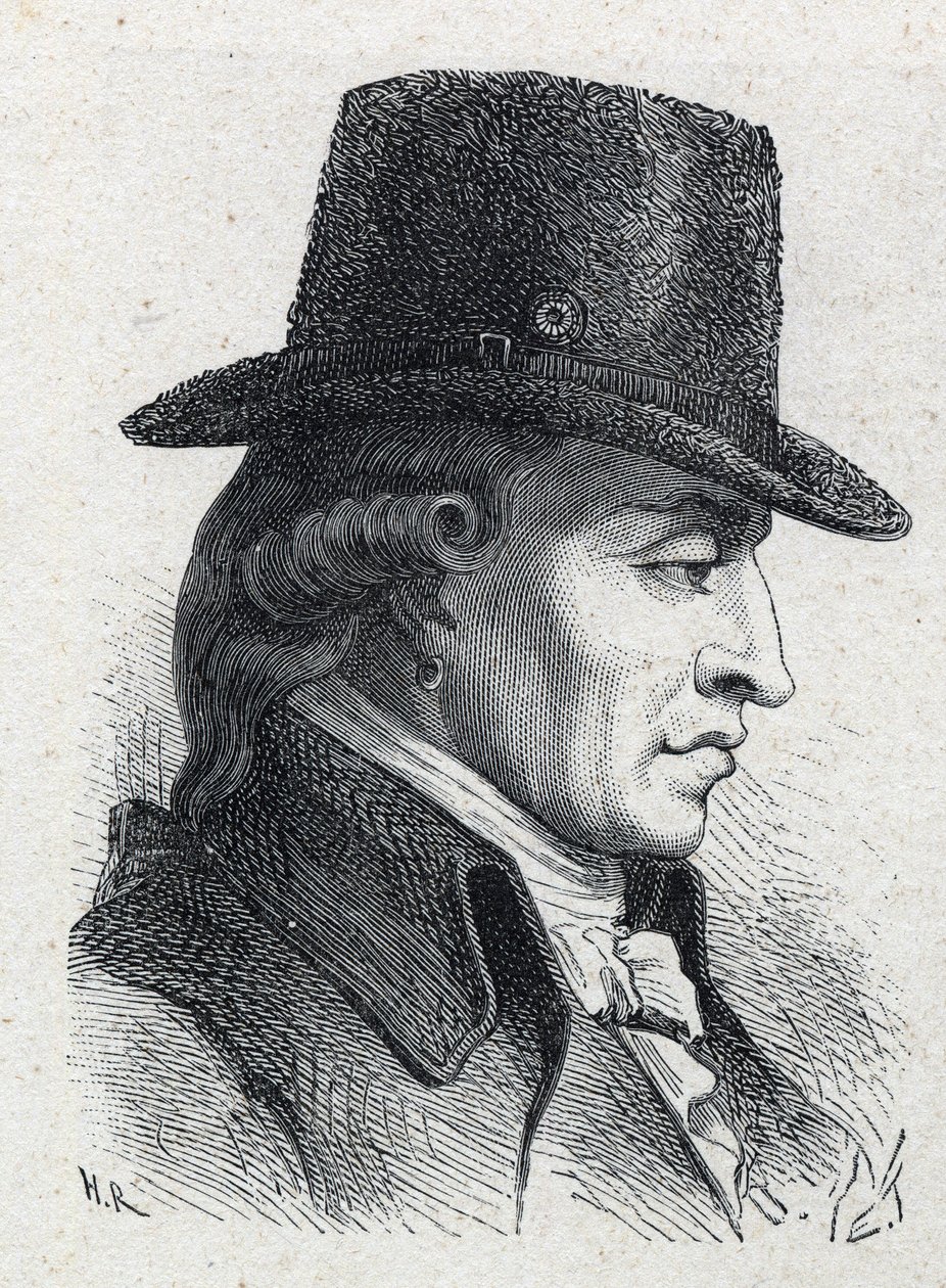 Portræt af Stanislas Marie Maillard (1763-1794), foged og emblematisk skikkelse af den franske revolution. af Unknown artist