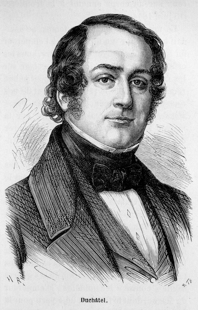 Portræt af Tanneguy Duchatel (1803-1867), fransk politiker. af Unknown artist