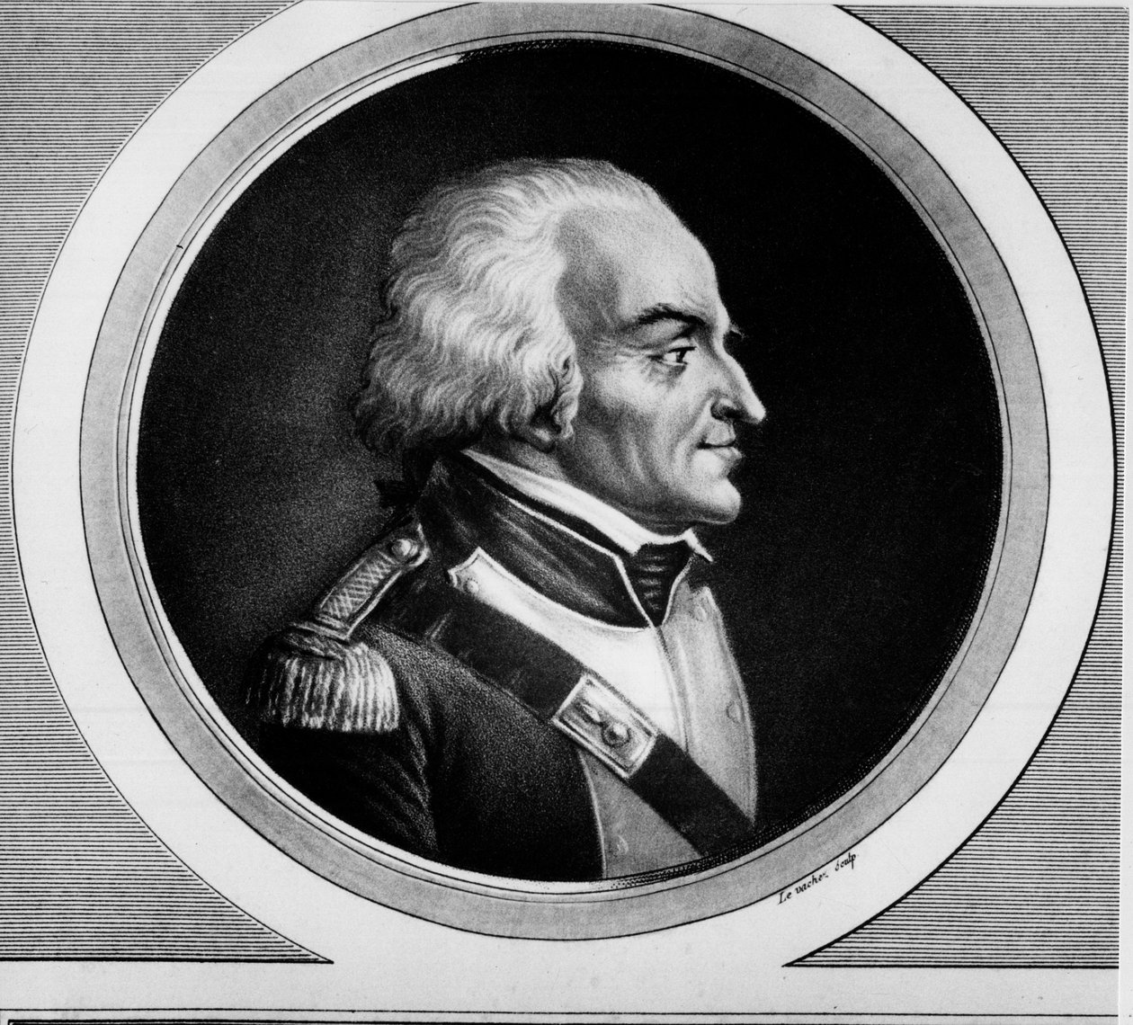 Portræt af Theophile Malo Corret de La Tour (eller Latour) d