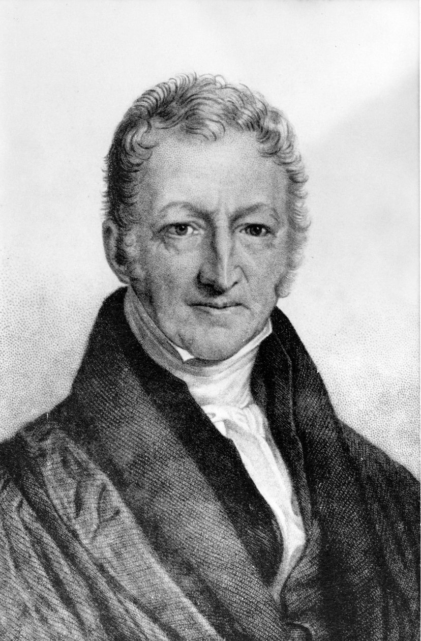 Portræt af Thomas Robert Malthus (1766 - 1834), britisk økonom. af Unknown artist