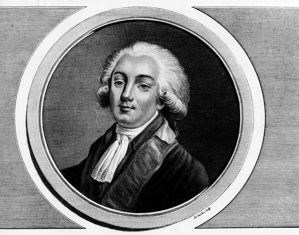 Portræt af Trophy-Gerard, jarl af Lally, baron af Tollendal, dengang markis af Lally-Tollendal, bedre kendt som Gerard de Lally Tollendal (1751-1830), deputeret i genrerstaterne i 1789. Indgravering i "" Komplet samling af historiske malerier af af Unknown artist
