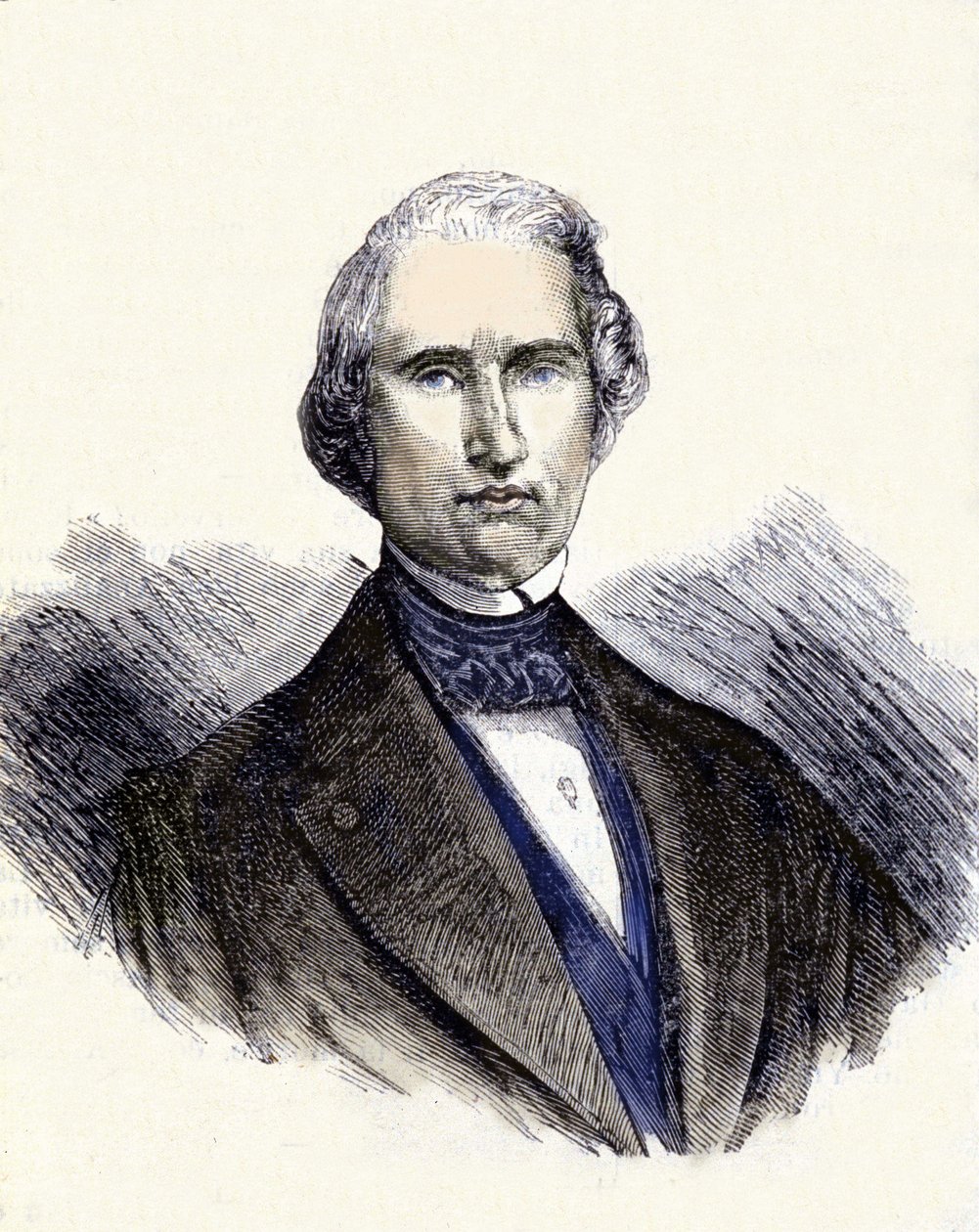Portræt af Urbain Jean Joseph Le Verrier eller (Leverrier), fransk matematiker og astronom (1811-1877). Han er den første observatør af planeten Neptun. af Unknown artist