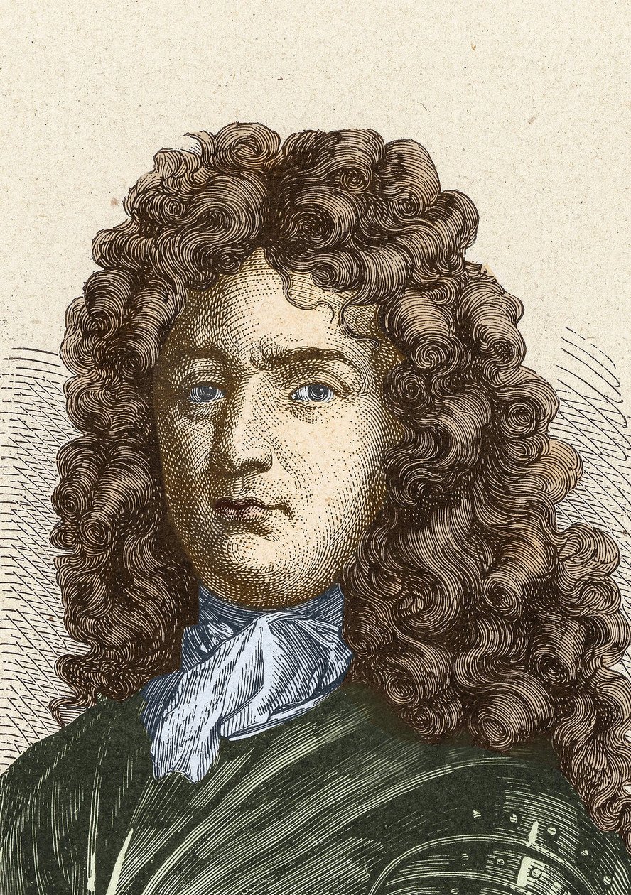 Portræt af Vauban (1633 - 1707). (Sébastien Le Prestre de Vauban) Marskal af Frankrig og militæringeniør af Unknown artist