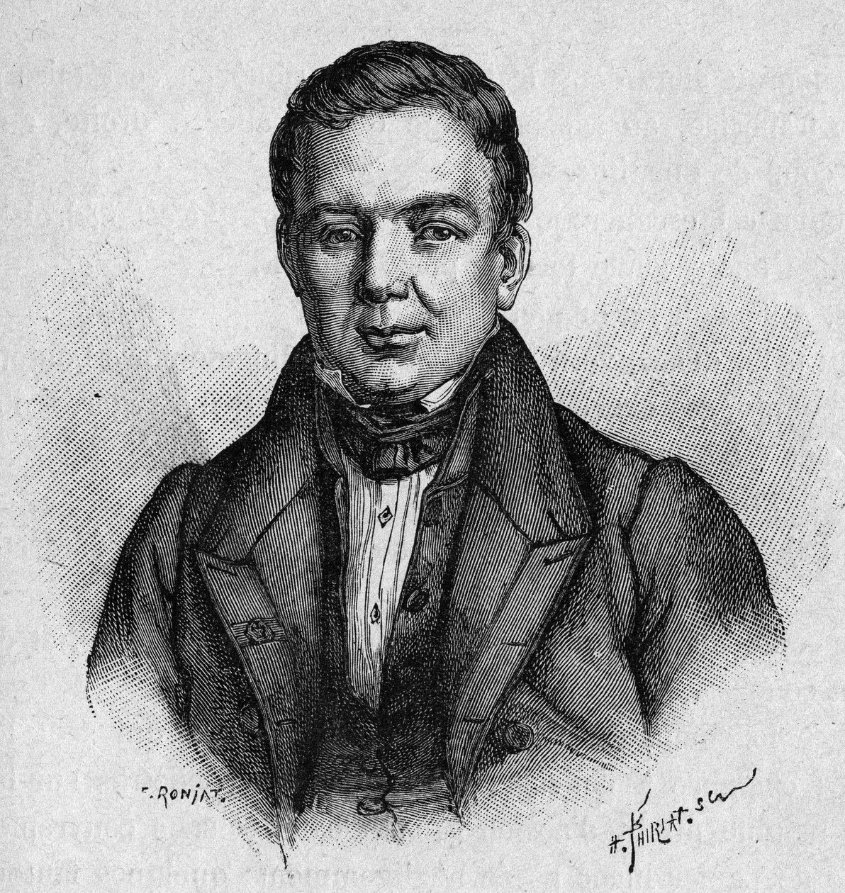 Portræt af Villemain, fransk professor og politiker (1790 - 1870) af Unknown artist