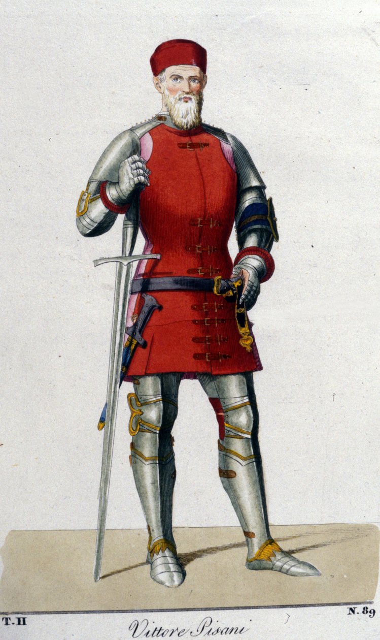 Portræt af Vittore Pisani. Venetiansk admiral (1324 - 1380). af Unknown artist