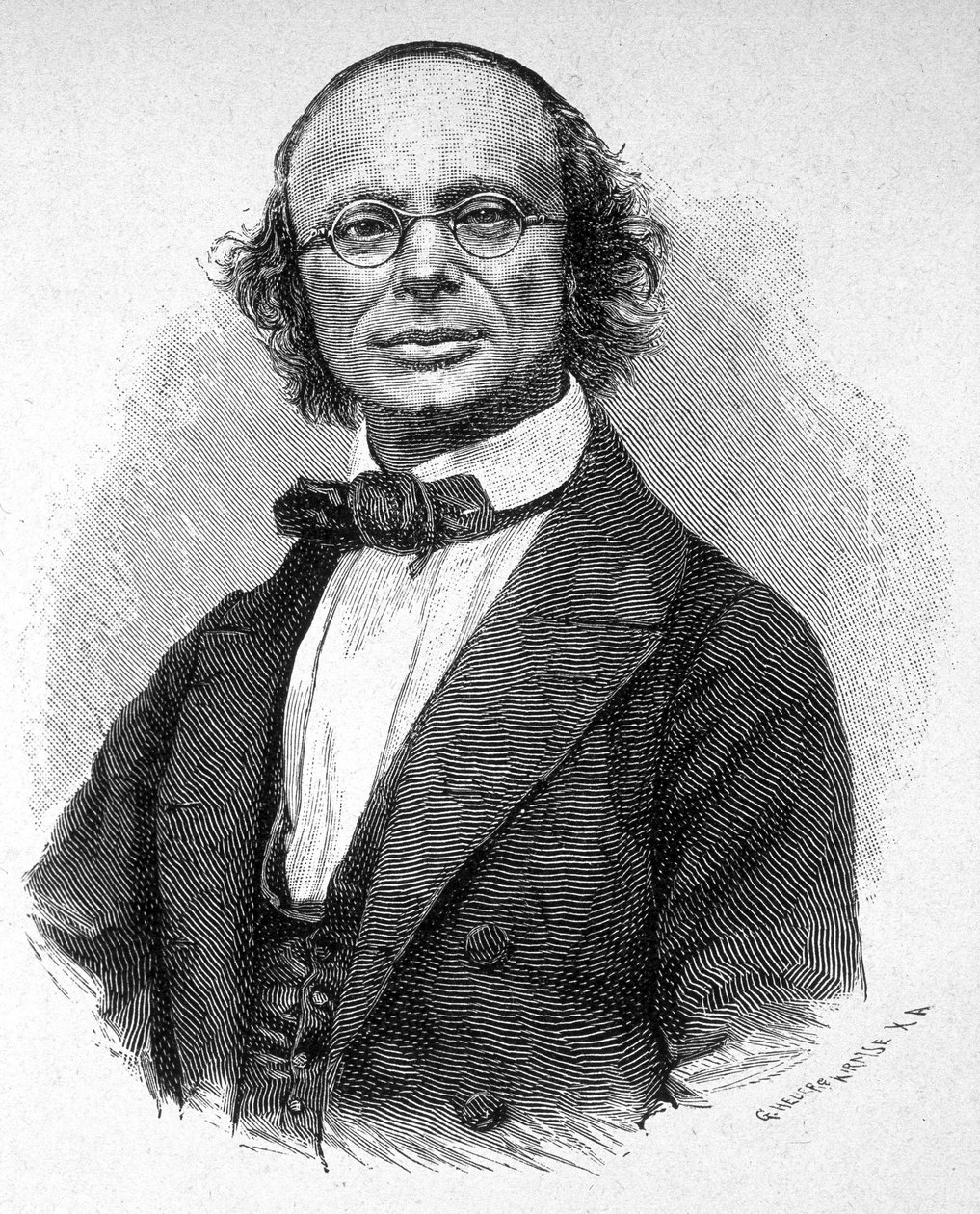 Portræt af Wilhelm Weber (1804 - 1891), tysk fysiker. af Unknown artist