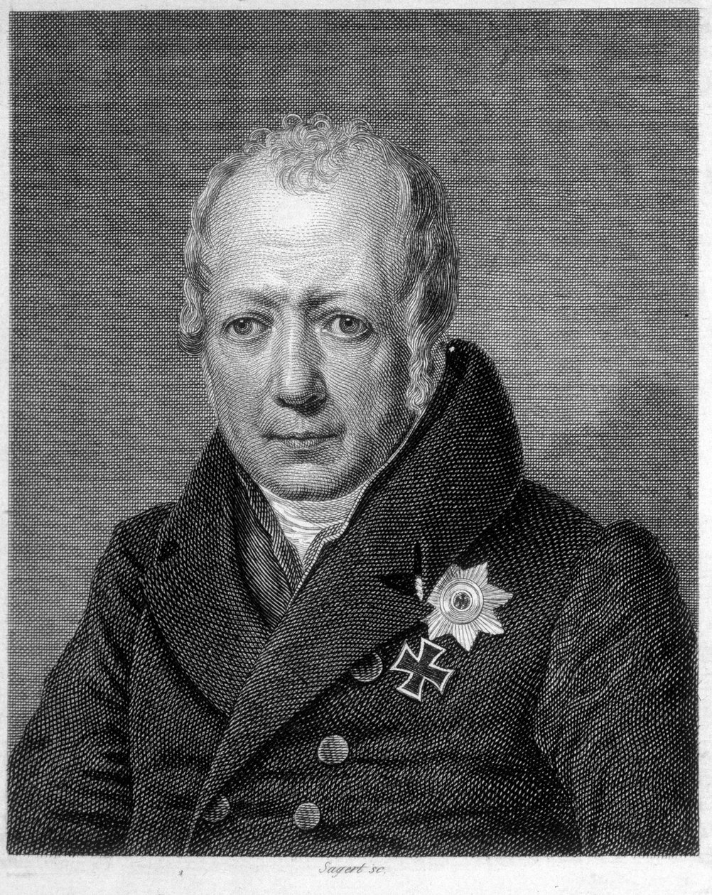 Portræt af Wilhelm von Humboldt (Guillaume de Humboldt af Unknown artist