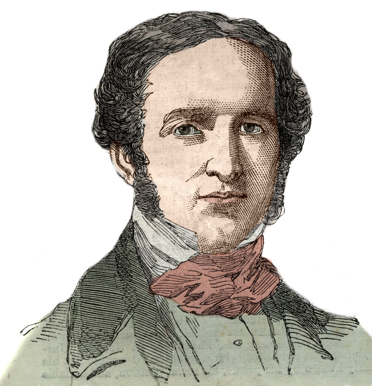 Portræt af William Hickling Prescott (1796-1859), amerikansk historiker. af Unknown artist