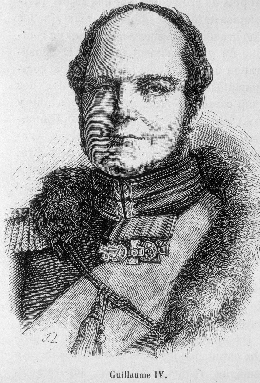 Portræt af William IV (1765 - 1837), konge af England og Irland af Unknown artist