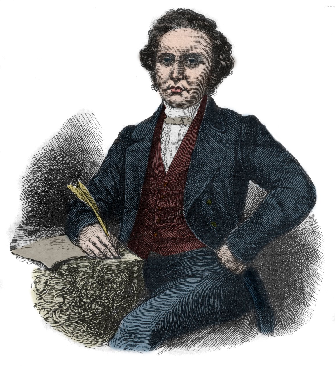 Portræt af William Symington (1764-1831) skotsk pioner inden for dampnavigation af Unknown artist