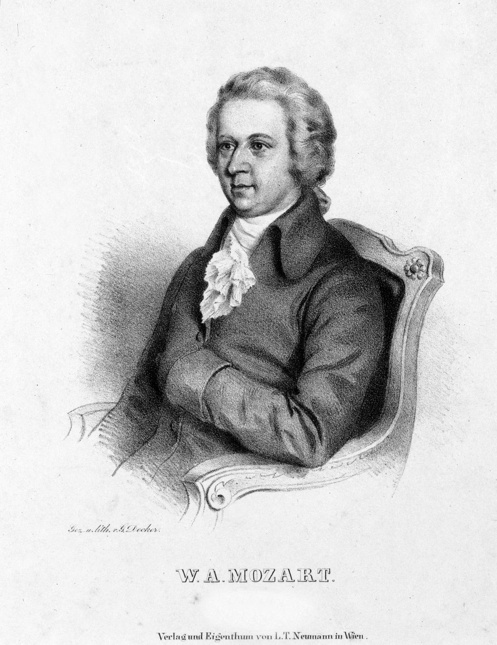 Portræt af Wolfgang Amadeus Mozart (1756-1791) af Unknown artist