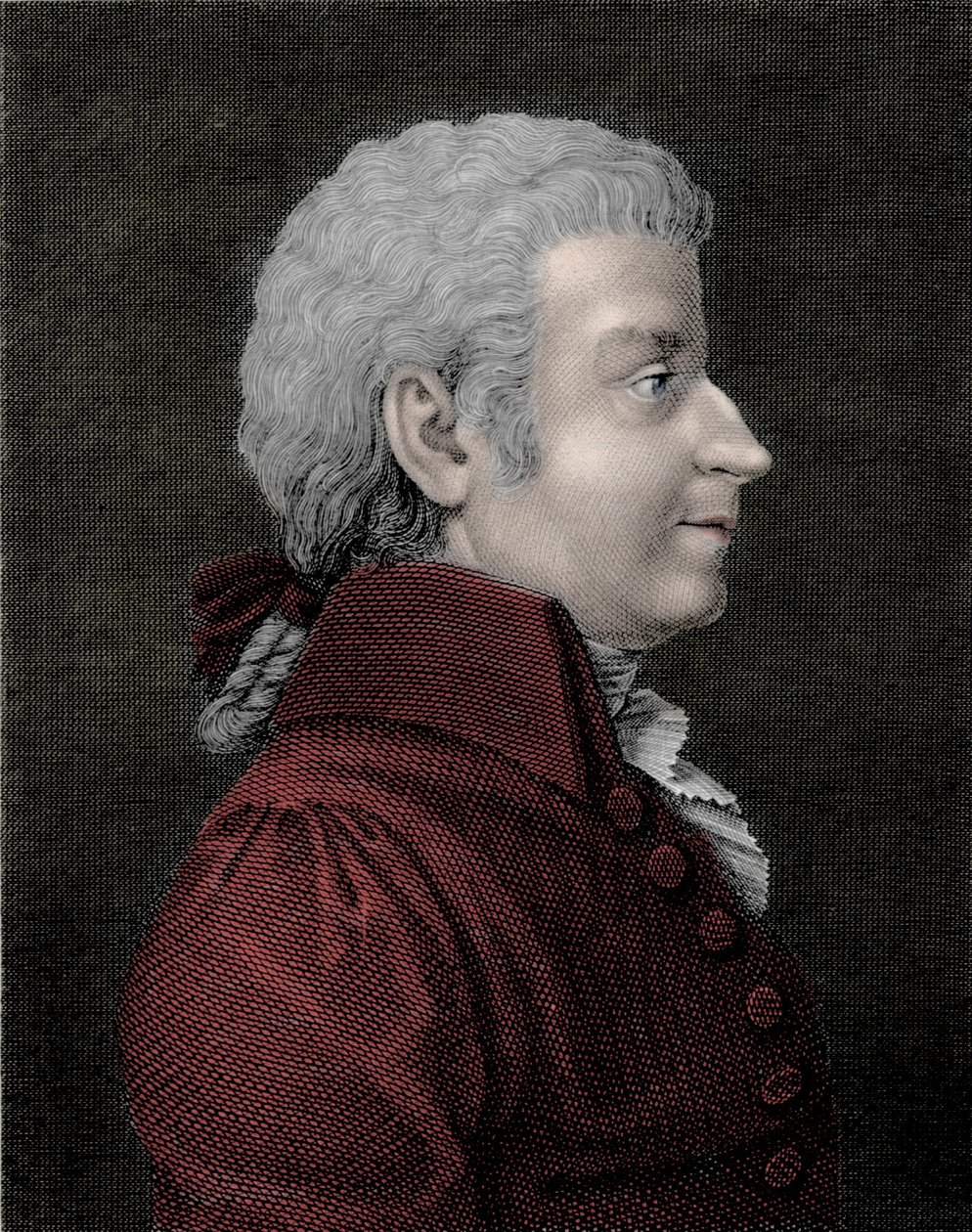 Portræt af Wolfang Amadeus Mozart ung (1756 - 1791) komponist. af Unknown artist
