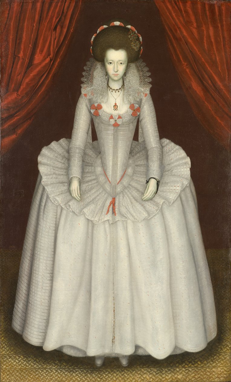 Portræt af en kvinde, sandsynligvis Ann Finch, Lady Twysden (1574-1638) af Unknown artist