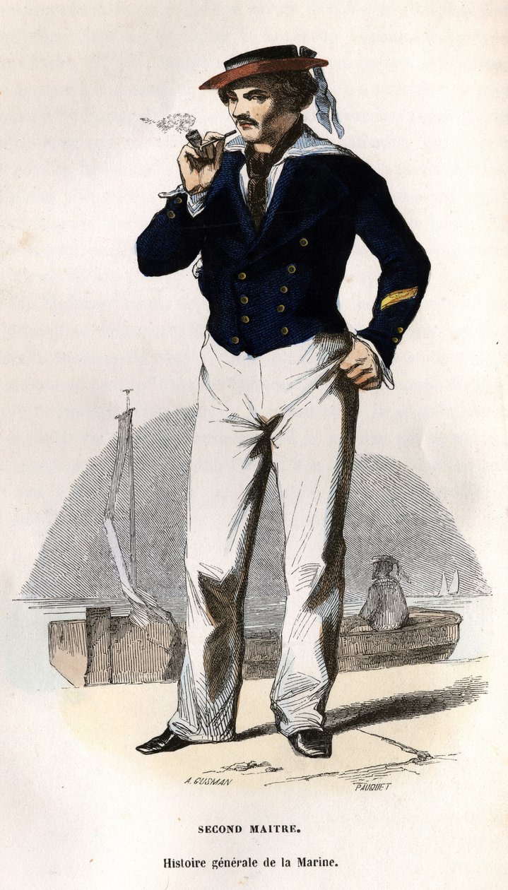 Portræt af en anden mester. i "General History of the Navy" af Van Tenac af Unknown artist