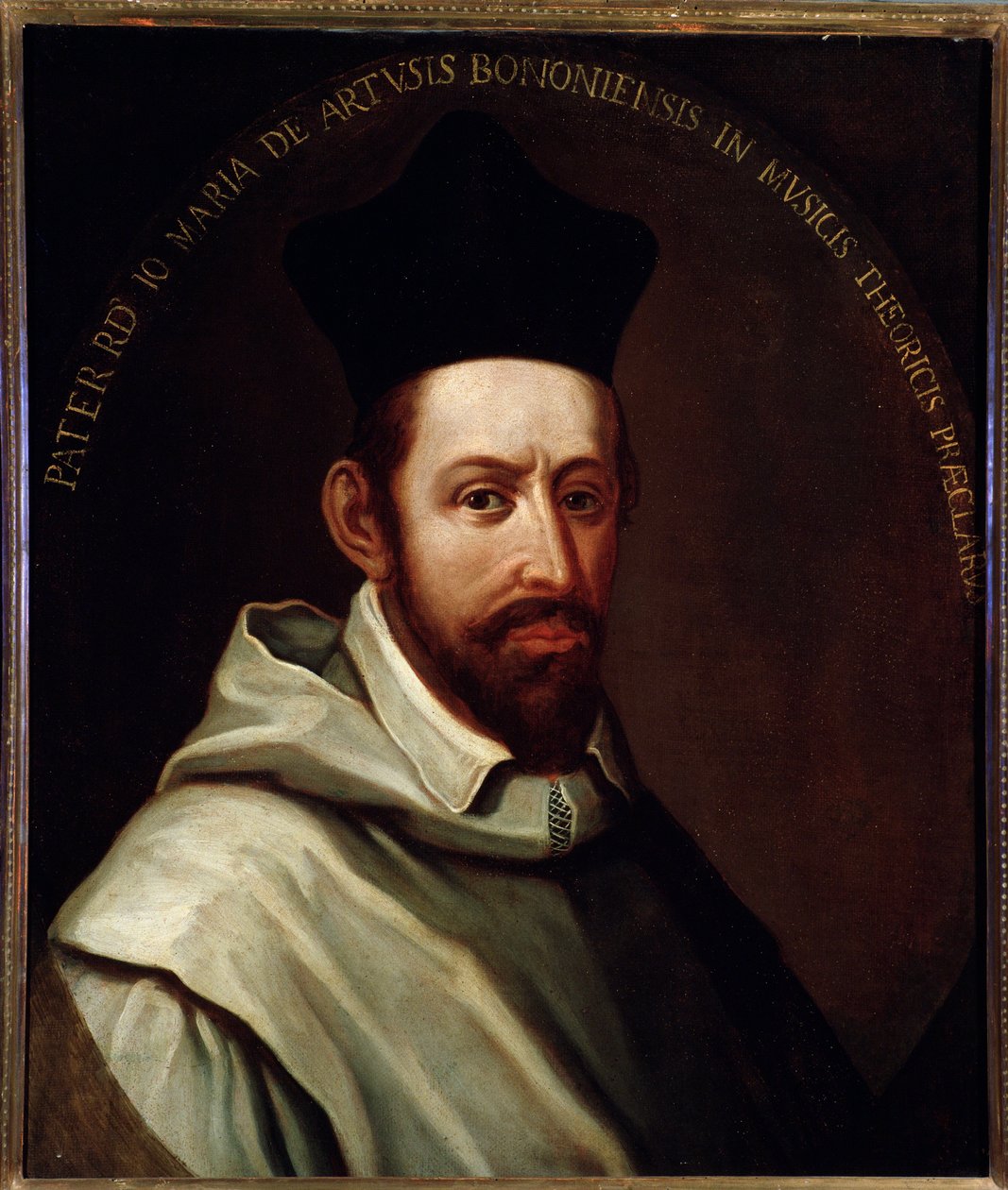 Portræt af den italienske komponist og teoretiker Giovanni Maria Artusi (ca 1540-1613) Anonymt maleri. 17. århundrede. Bologna, borgerligt bibliografisk museum af Unknown artist