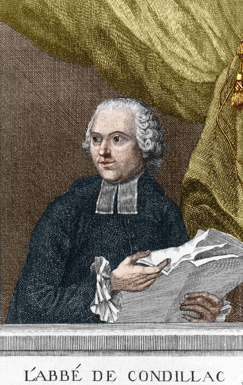 Portræt af Abbe Etienne Bonnot de Condillac (1715 - 1780) fransk filosof af Unknown artist