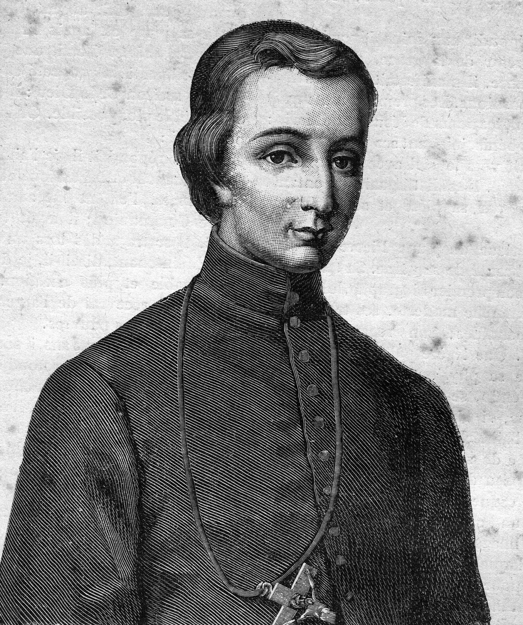 Portræt af den "" salige Pierre-Louis-Marie Chanel, Marist, Oceaniens første martyr (1803 - 1841) - i "" Les Contemporains", n.d. slutningen af det 19. århundrede. af Unknown artist
