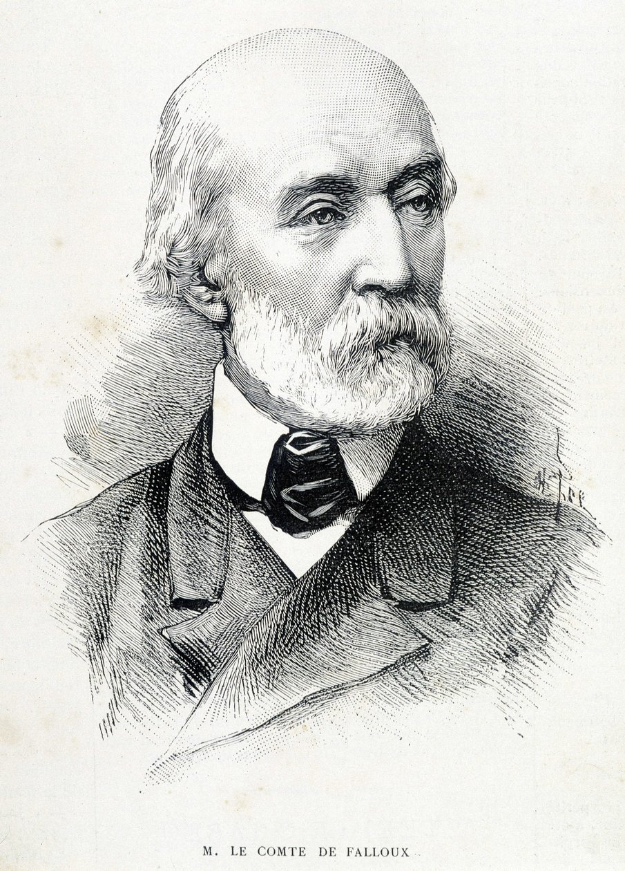 Portræt af greven de Fallux (1811 - 1886), fransk politiker. af Unknown artist