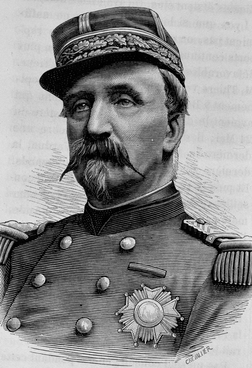 Portræt af hertugen af Aumale (Charles de Lorraine) (1822 - 1897). Indgravering af slutningen af det 19. århundrede i "Histoire de France"" af H. Martin. af Unknown artist