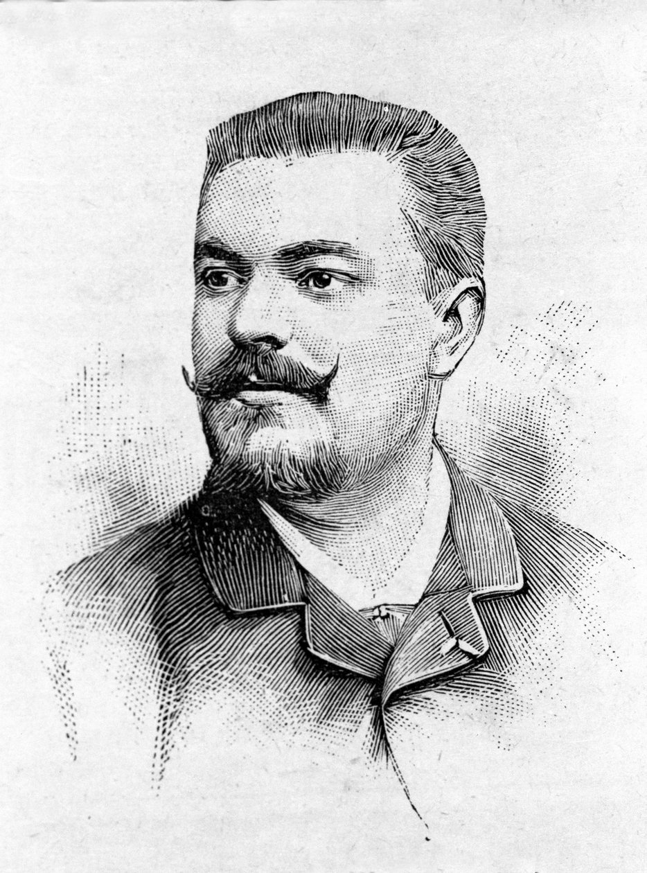 Portræt af den franske tenor Jean Alexandre Talazac (1853 - 1892). af Unknown artist
