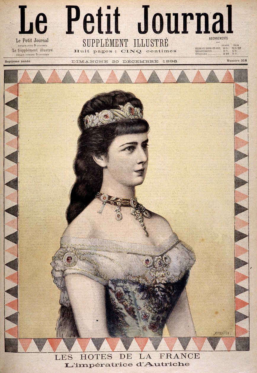 Portræt af kejserinde Elisabeth af Østrig (Sissi) af Unknown artist