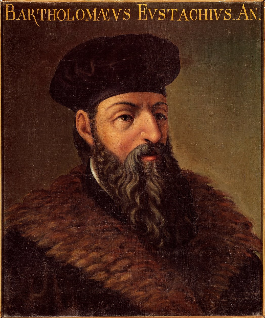 Portræt af den italienske anatom og læge Bartolomeo Eustachi (Barthelemy Eustache) (1505-1574) Anonymt maleri. 1500-tallets Padua, Universite Italy - Portræt af den italienske anatom og læge Bartolomeo Eustachi (1505-1574). Anonym maling af Unknown artist
