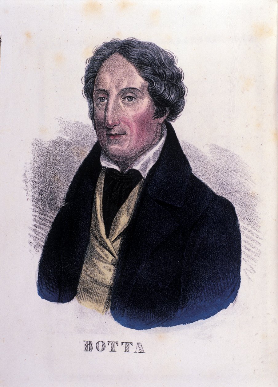 Portræt af den italienske læge og politiker Carlo Botta (1766-1837). af Unknown artist