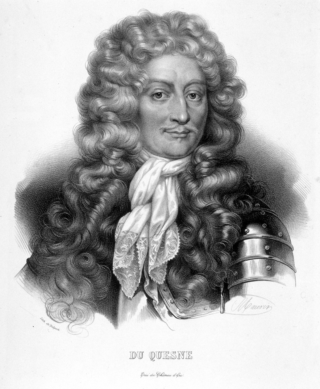 Portræt af markisen Abraham Duquesne, fransk sømand (1610-1688) af Unknown artist