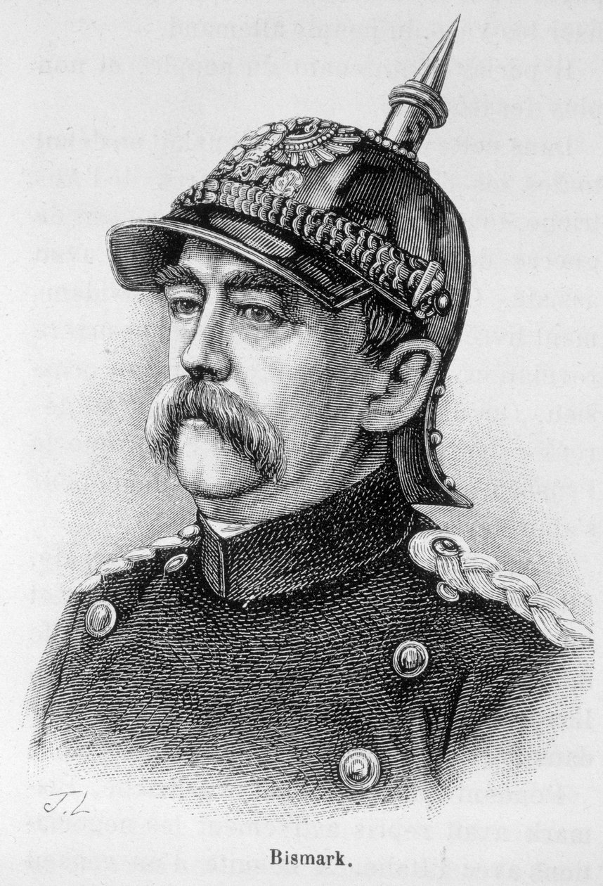 Portræt af prinsen af Bismarck (1815 - 1898) af Unknown artist