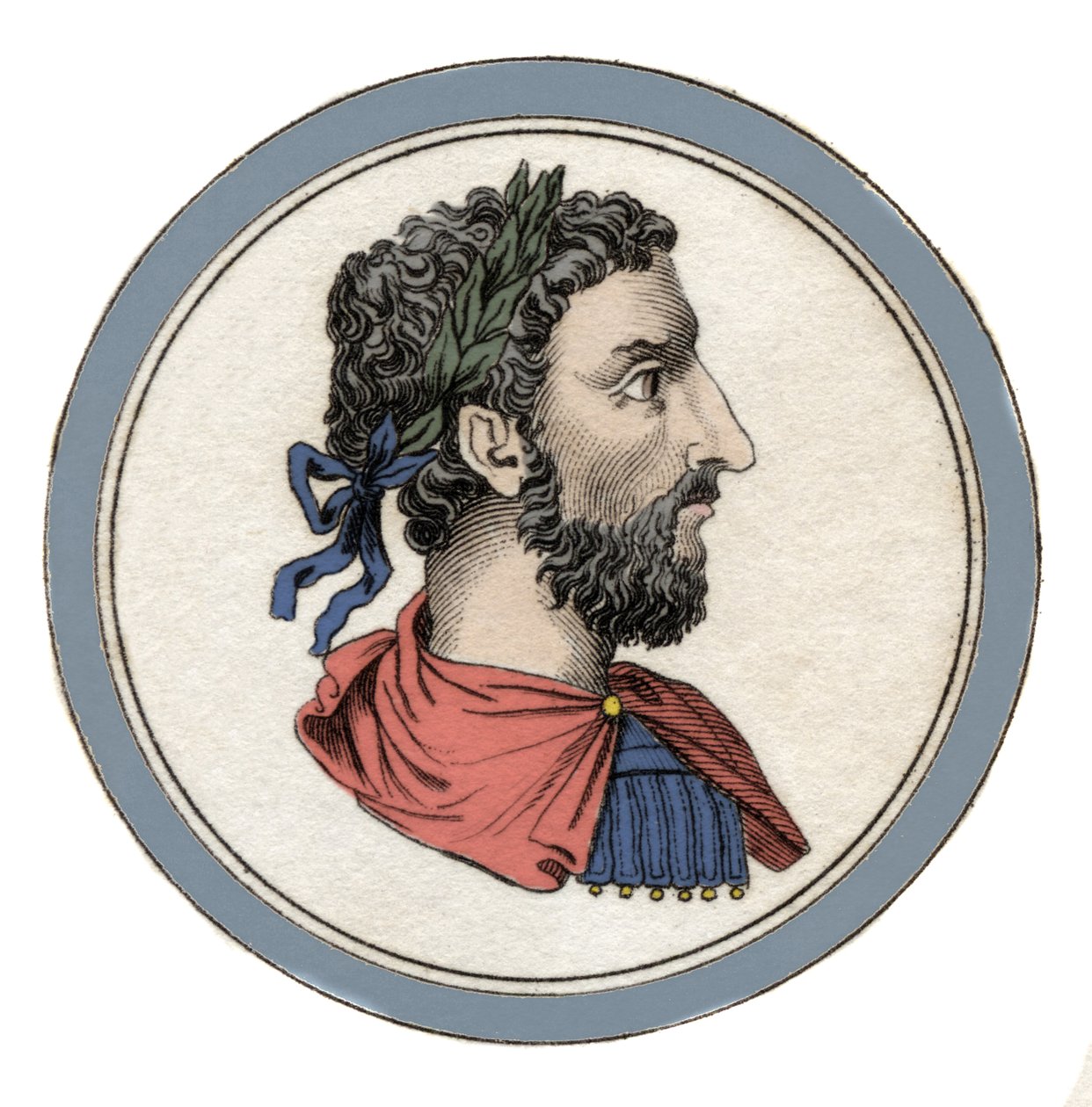 Portræt af den romerske kejser Marc Aurele (Cæsar Marcus Aurelius Antoninus Augustus) (121-180) af Unknown artist