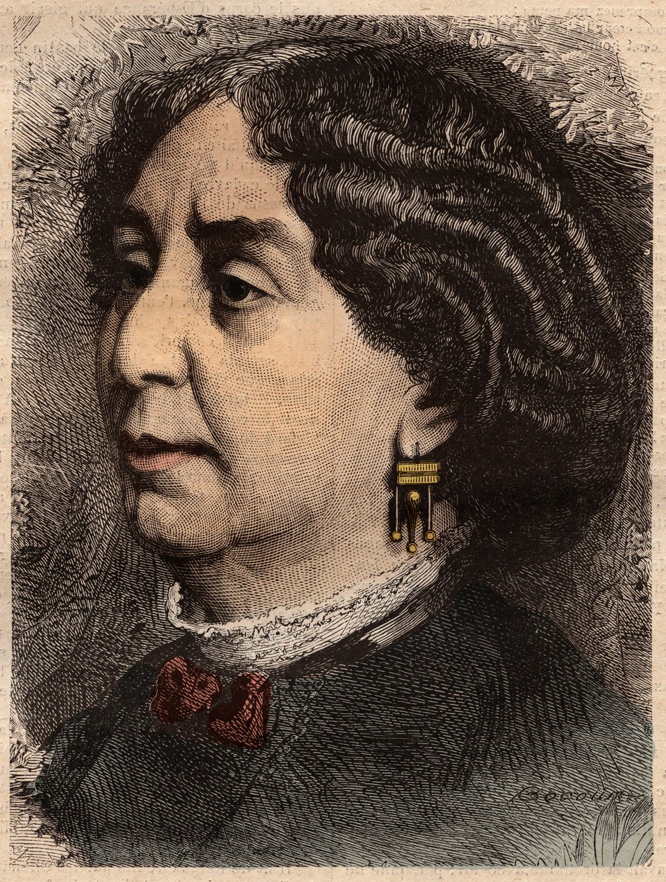 Portræt af forfatteren George Sand (1804-1876) Aurore Dupin, baronesse Dudevant"" af Unknown artist