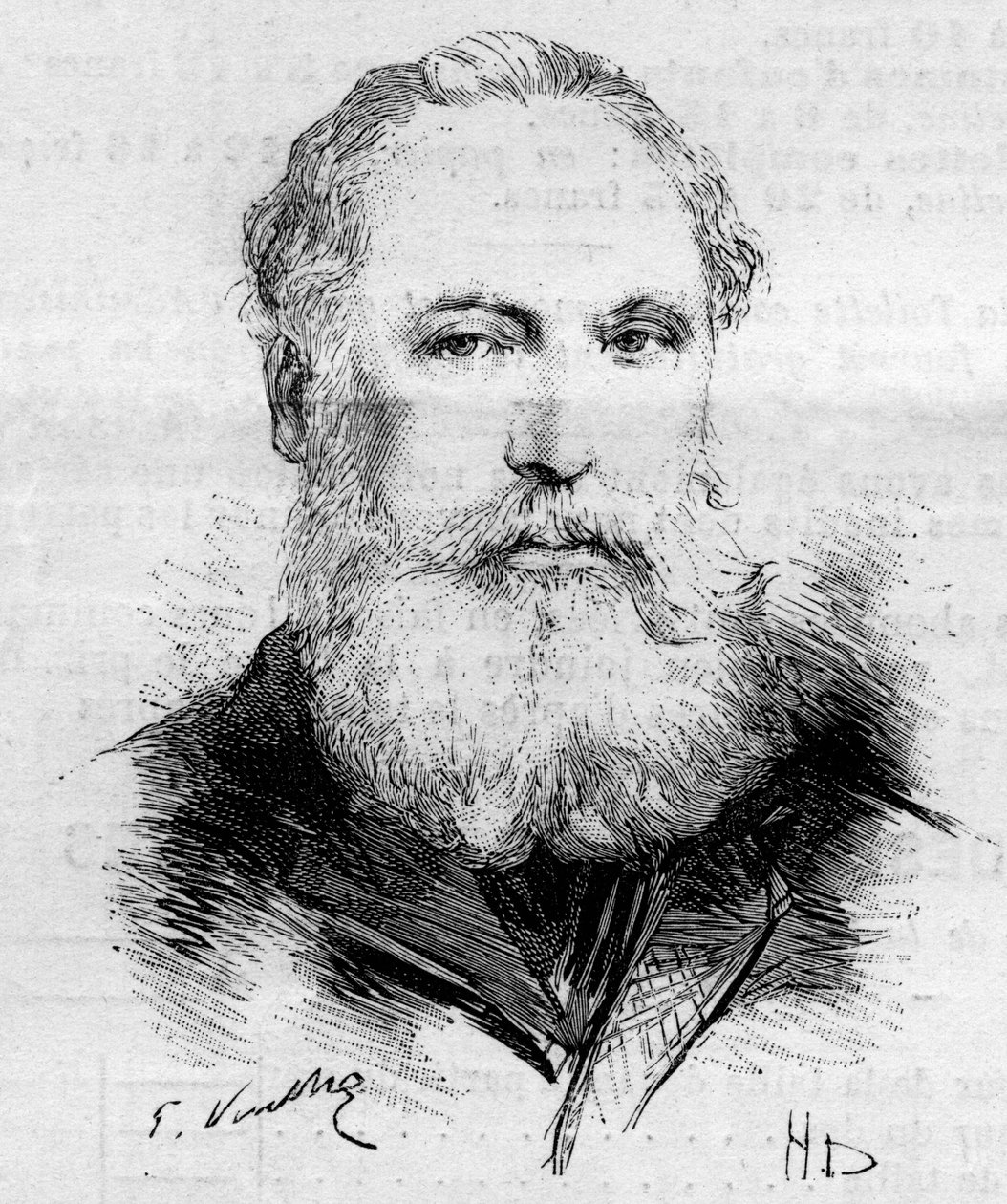 Portræt af maleren Edouard de Beaumont (1821-1888). af Unknown artist