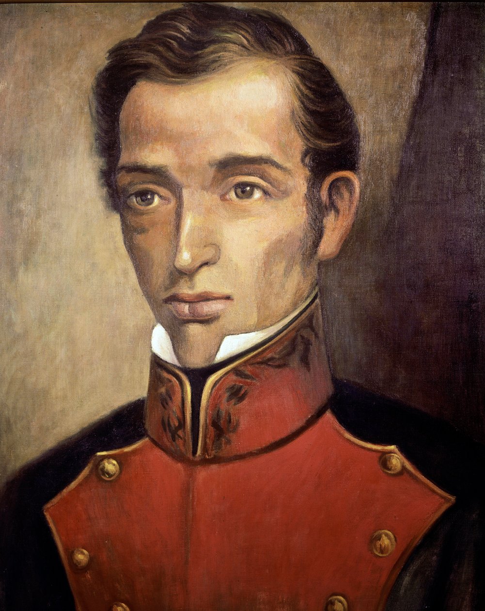 Portræt af politikeren Francisco Garcia Salinas (1786-1841) Anonymt maleri - Mexico City fra det 19. århundrede, Nationalhistorisk Museum, Chateau de Chapultepec af Unknown artist