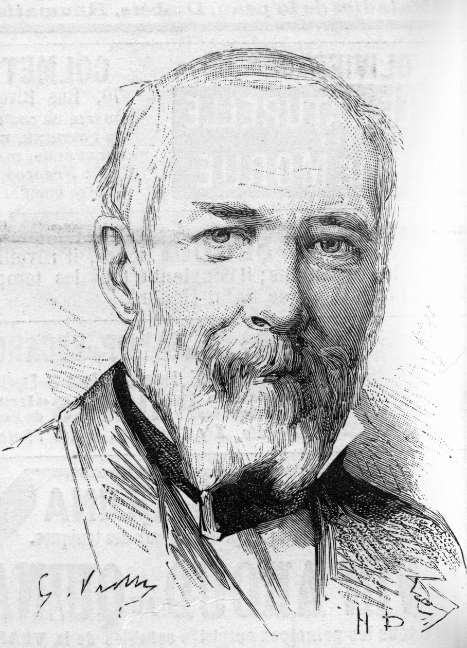 Portræt af billedhuggeren Francois Trupheme (1820-1888) af Unknown artist