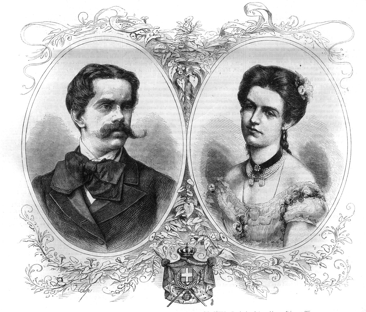 Portrætter af Prins Humbert I Prins af Italien (Umberto I af Unknown artist